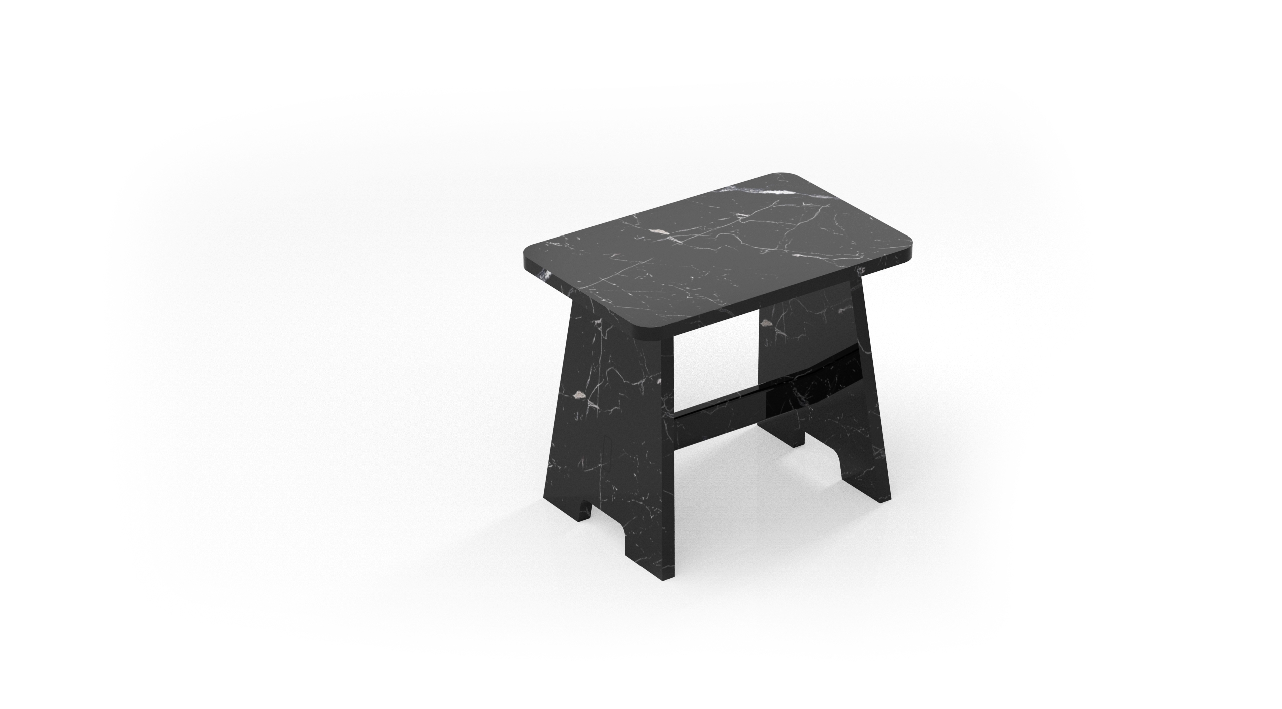 Black Marquina matt polished