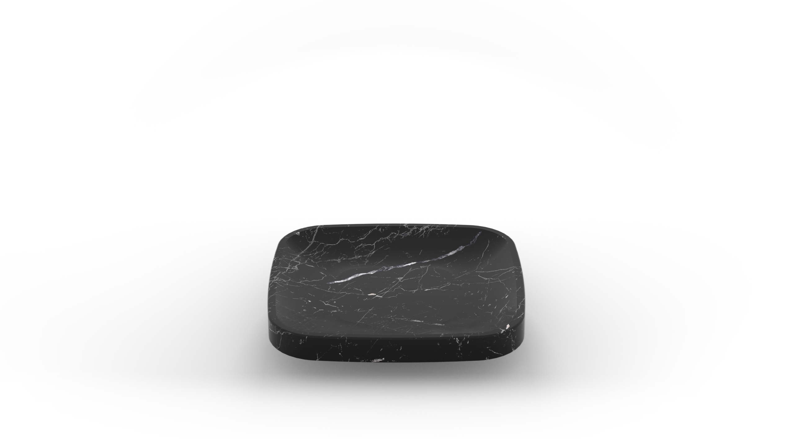 Fruit bowl in black marquina marble Dina