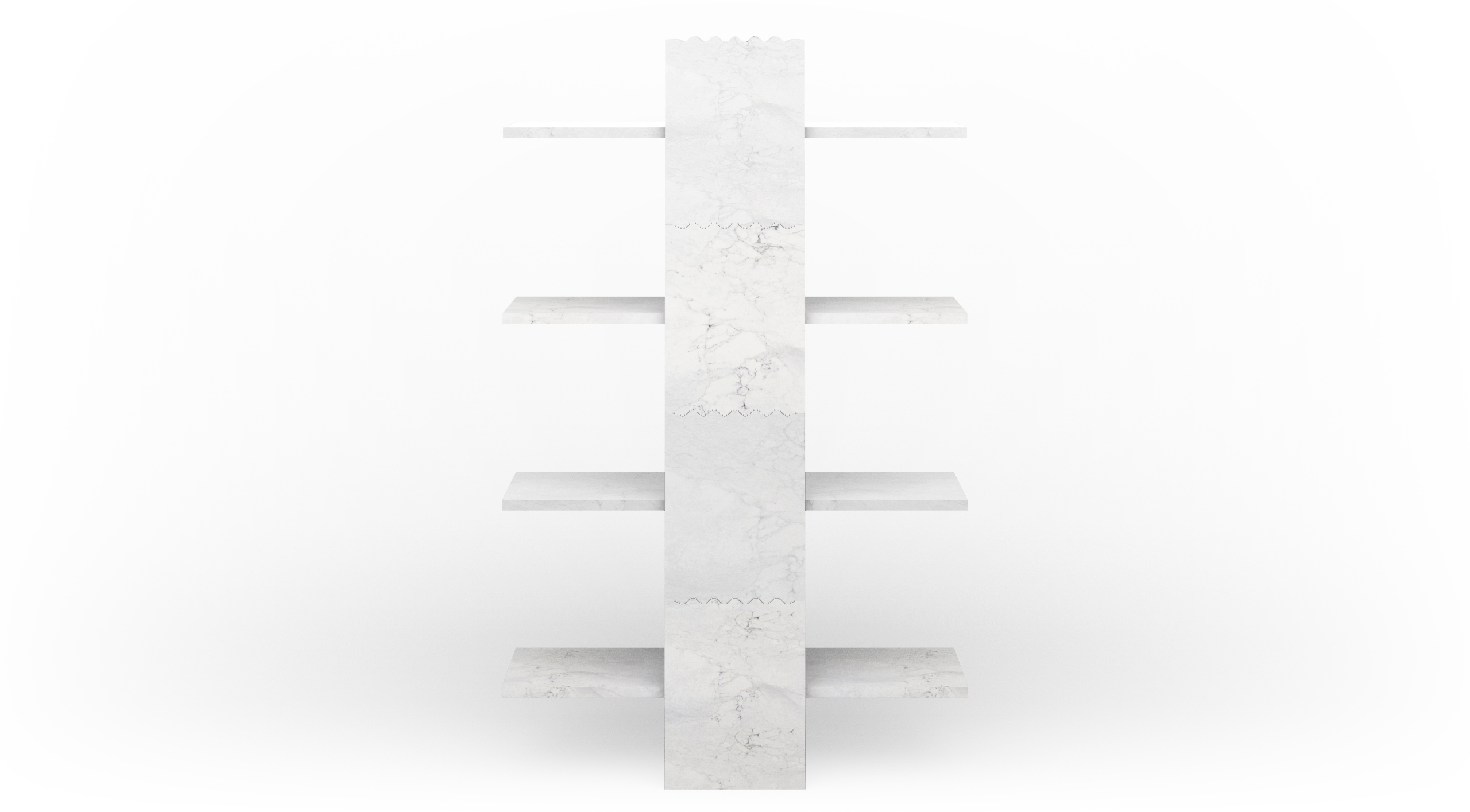 White Carrara matt polished
