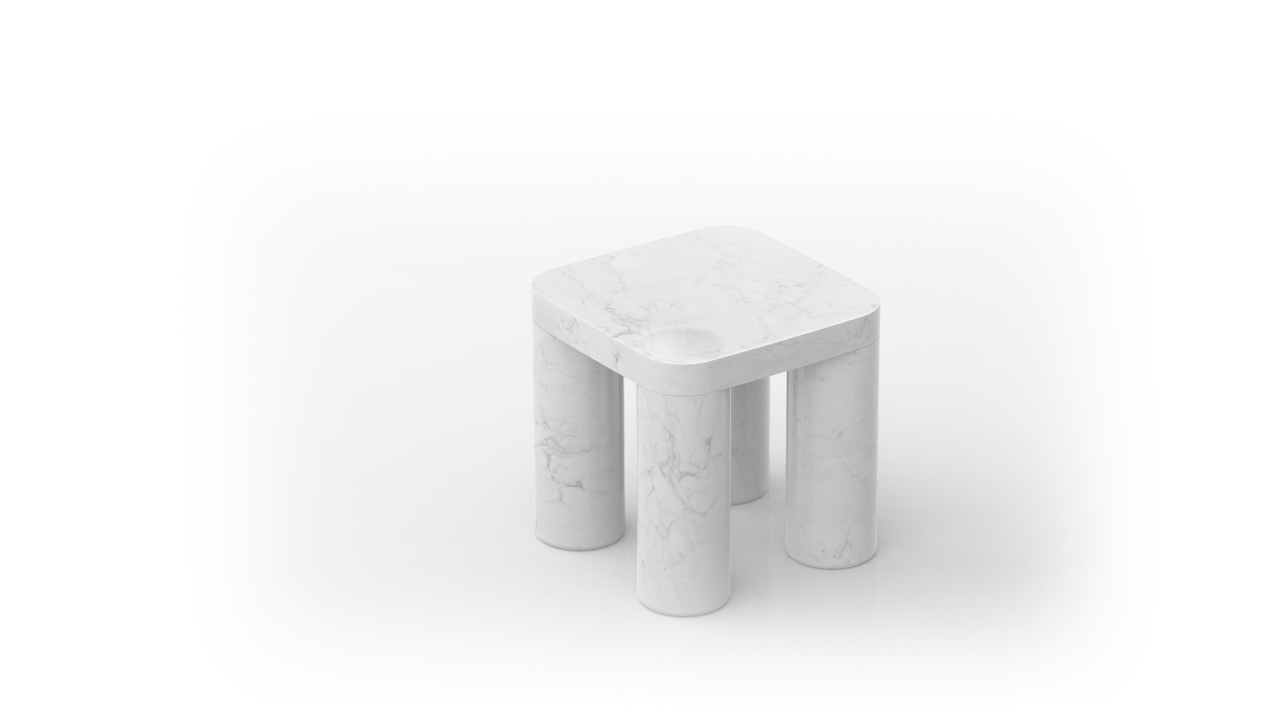 White Carrara levigato