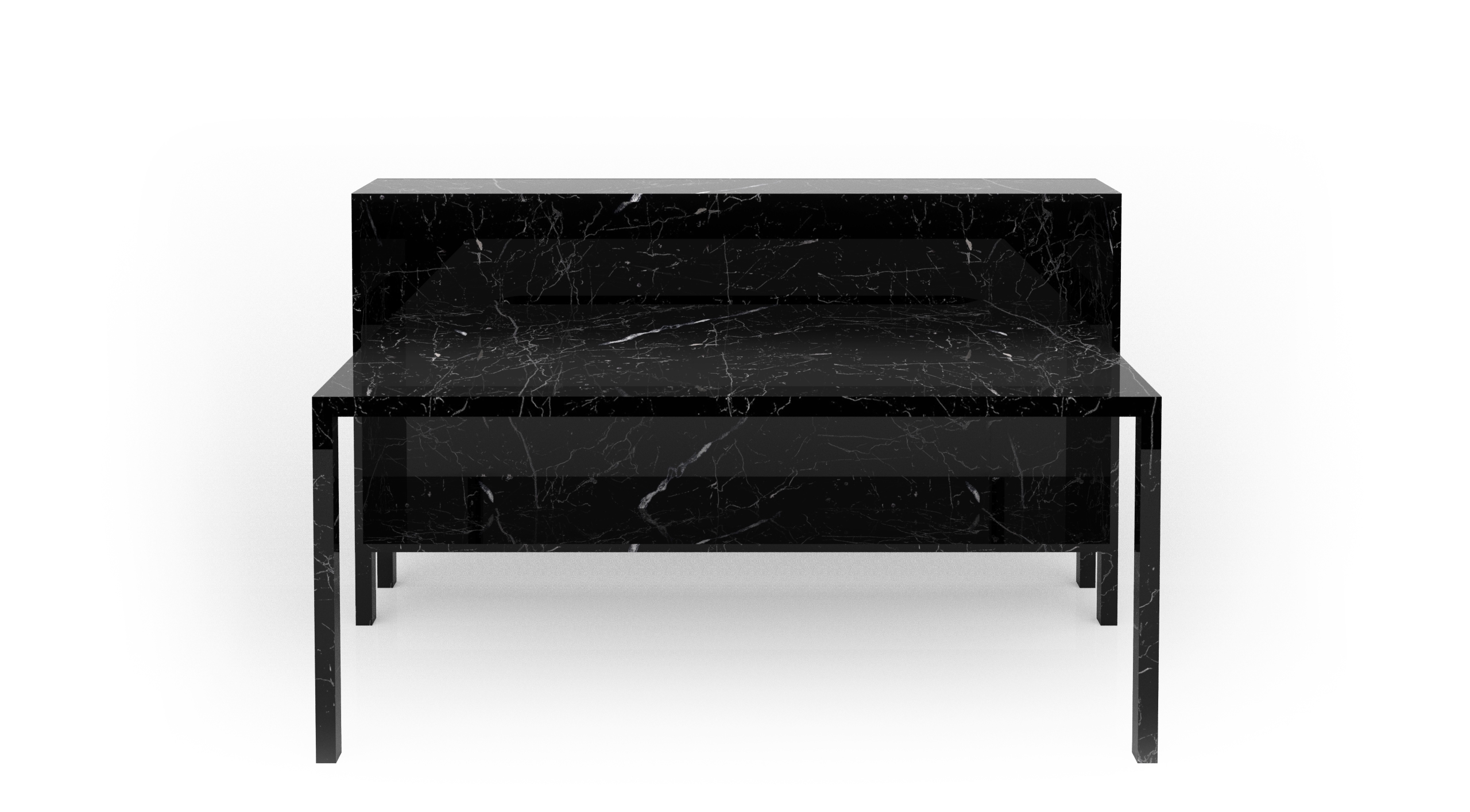 Black Marquina matt polished