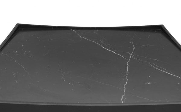 low table in black marble