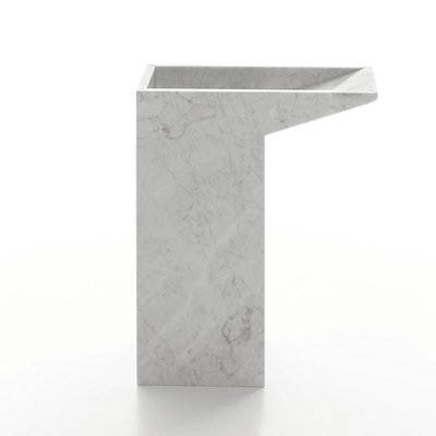 Lello umbrella stand in marble