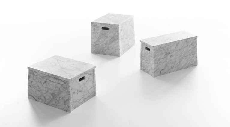 low table Paris in marble design by Jasper Morrison