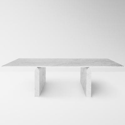 Seesaw 72 dining table in marble