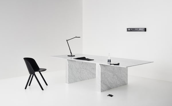 desk in marble designed for Marsotto edizioni