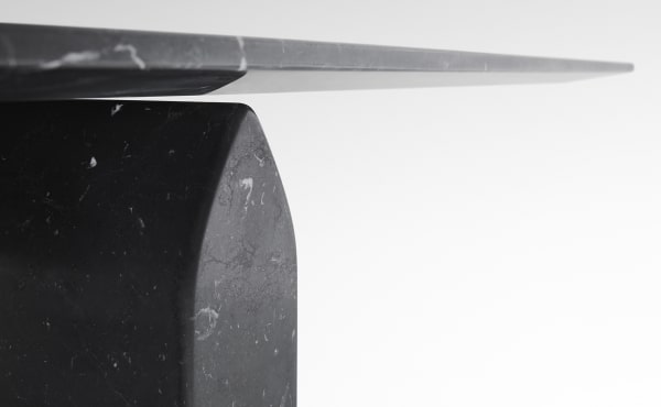 dining table Seesaw 72 in Black Marquina marble