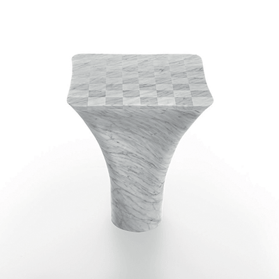 Mate chess table in marble