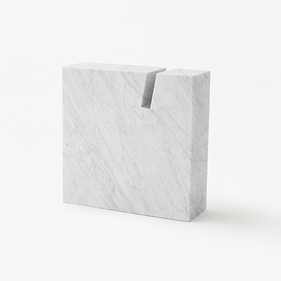 Side table or book stand in White Carrara marble Gap