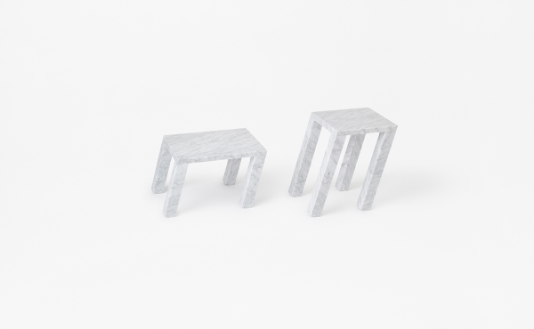 side table in marble Nod