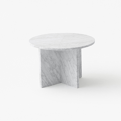 Split low table in marble